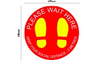 Floor decal - SF10: 450MM (W) X 450MM (H) $40