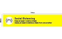 Floor decal - SF12:  600MM (W) X 125MM (H) $40