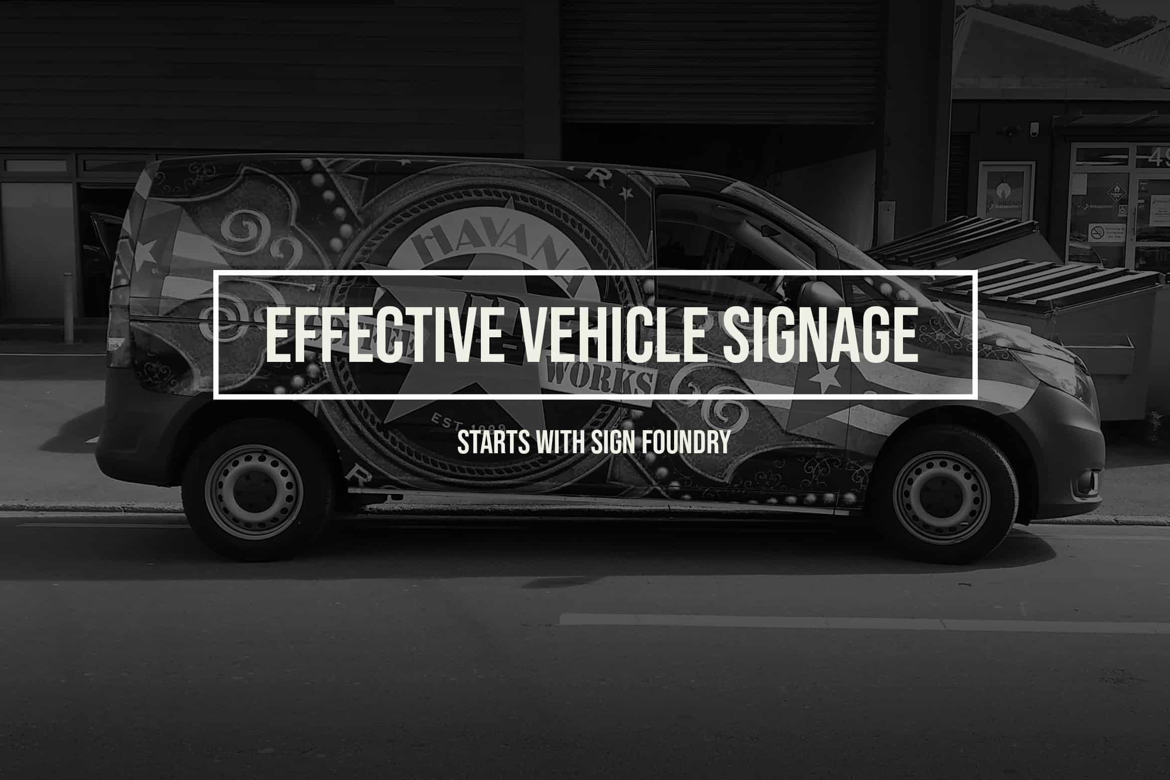 Vehicle signage hotsell